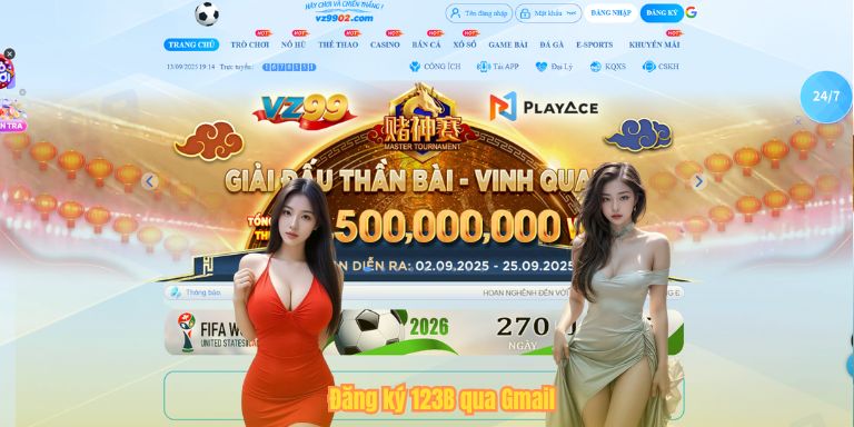ĐĂNG KÝ 123B 5 Đăng ký 123B qua Gmail