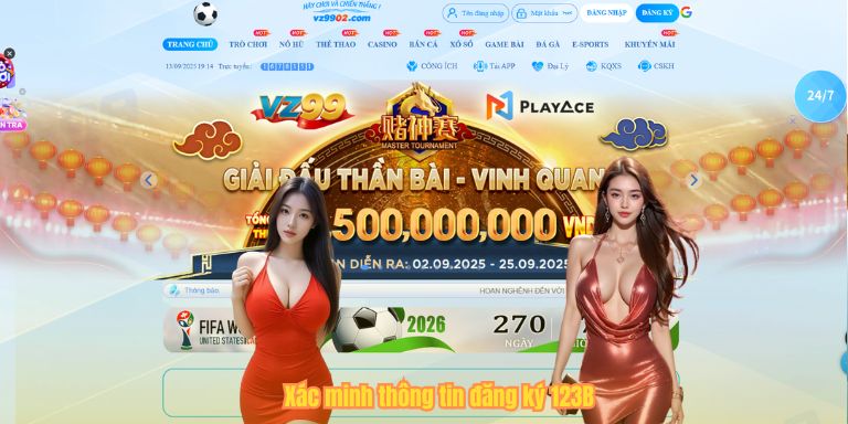 ĐĂNG KÝ 123B 6 Xác minh thông tin đăng ký 123B